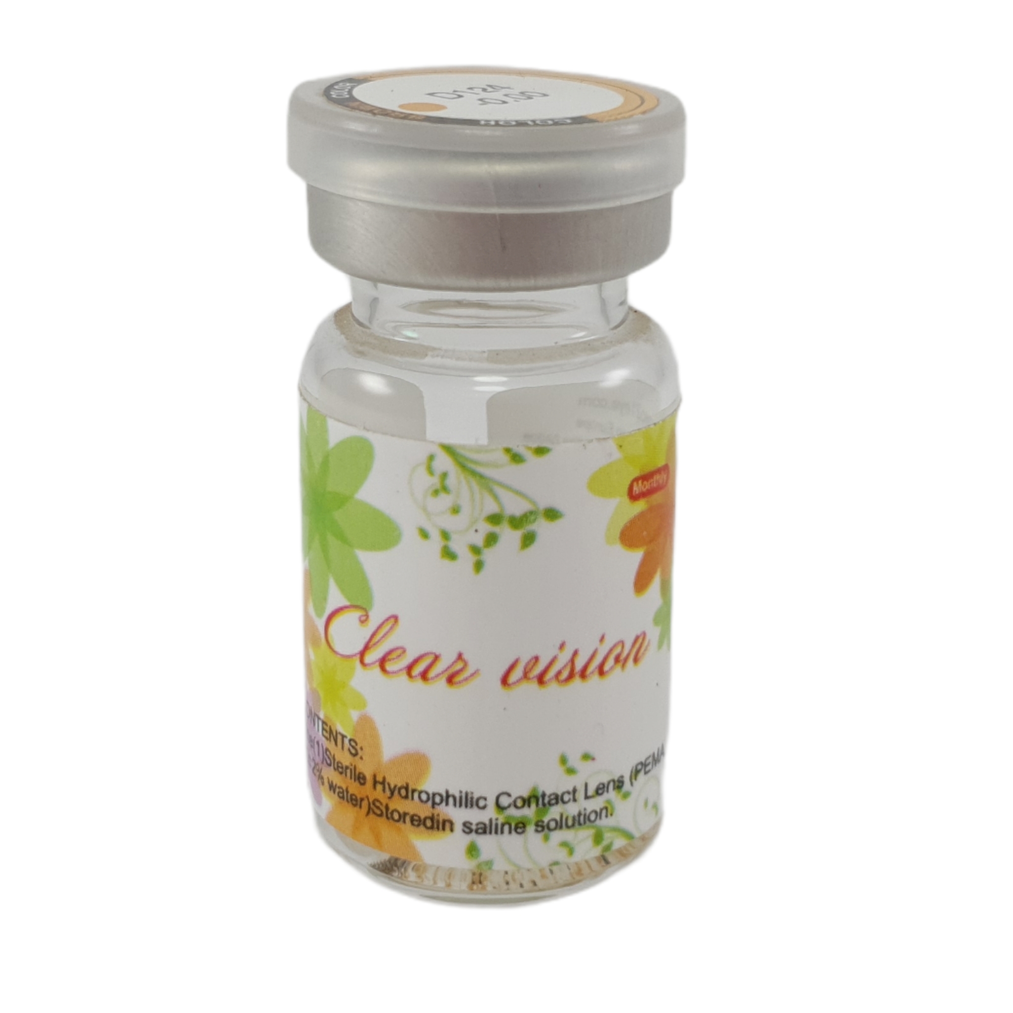 لنز چشم کلیر ویژن مدل lb 105 رنگ طوسی عسلی
